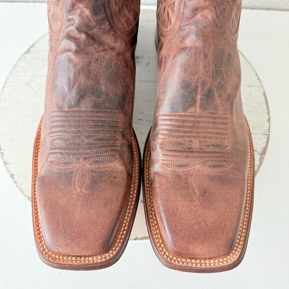 NEW Rod Patrick Mens Cowboy Boots 14.5AA Perro Loco Brown Western Square Toe - Picture 7 of 12